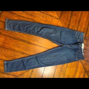 Free People High Waisted Dark Wash Jeans